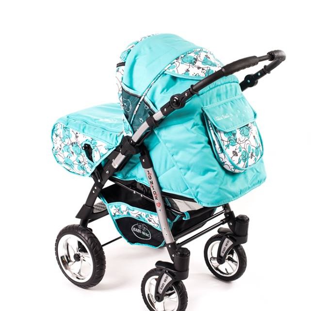 Carucior 3 in 1 Junior Plus Baby Merc Turquoise Bears