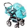 Carucior 3 in 1 Junior Plus Baby Merc Turquoise Bears