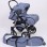 Carucior copii 2 in 1 Junior Plus Baby Merc Blue Jeans