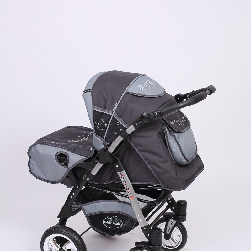 Carucior 3 in 1 Junior Plus Baby Merc Graphit Grey