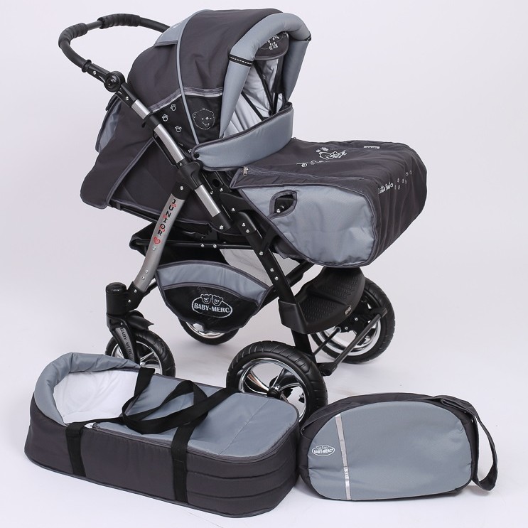 Carucior copii 2 in 1 Junior Plus Baby Merc Graphit Grey