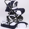 Carucior copii 2 in 1 Junior Plus Baby Merc Navy Blue White