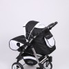 Carucior copii 2 in 1 Junior Plus Baby Merc Black White
