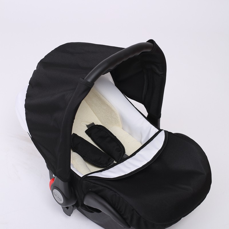 Carucior 3 in 1 Junior Plus Baby Merc Black White
