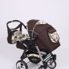 Carucior copii 2 in 1 Junior Plus Baby Merc Brown Owls