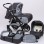 Carucior 3 in 1 Junior Plus Baby Merc Graphit Grey