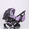 Carucior 3 in 1 Junior Plus Baby Merc Graphit Violet