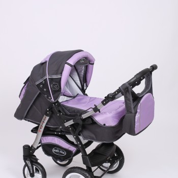 Carucior copii 2 in 1 Junior Plus Baby Merc Graphit Violet