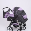 Carucior 3 in 1 Junior Plus Baby Merc Graphit Violet
