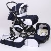 Carucior 3 in 1 Junior Plus Baby Merc Navy Blue White