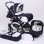 Carucior 3 in 1 Junior Plus Baby Merc Navy Blue White