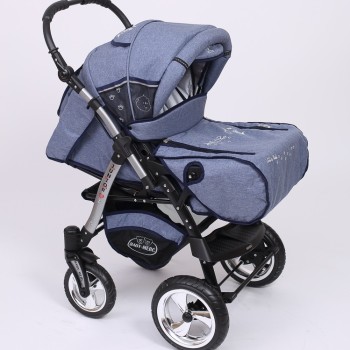 Carucior copii 2 in 1 Junior Plus Baby Merc Blue Jeans