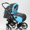 Carucior 3 in 1 Junior Plus Baby Merc Charcoal Grey Turquoise