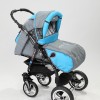 Carucior 3 in 1 Junior Plus Baby Merc Light grey turquoise