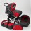 Carucior copii 3 in 1 Junior Plus cu port-bebe Charcoal Grey Red