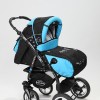 Carucior 3 in 1 Junior Plus Baby Merc Black Turquoise