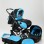 Carucior 3 in 1 Junior Plus Baby Merc Black Turquoise