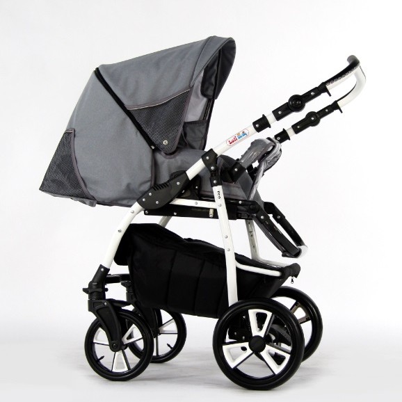Carucior copii 3 in 1 Eco Grey Jeans
