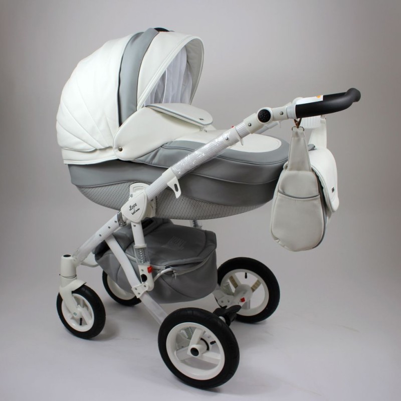 Carucior copii 3 in 1 LoliBebe LOVE Deluxe Grey Carbon