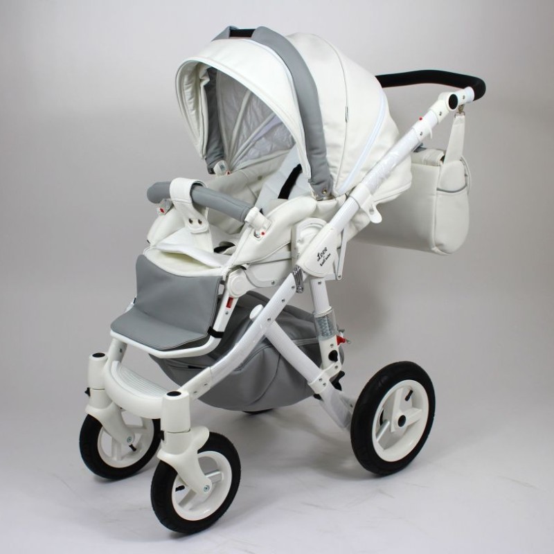 Carucior copii 3 in 1 LoliBebe LOVE Deluxe Grey Carbon