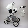 Carucior copii 3 in 1 LoliBebe LOVE Deluxe Grey Carbon