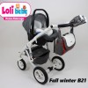 Carucior copii 3 in 1 Lolibebe LOVE Fall Winter Red Grey