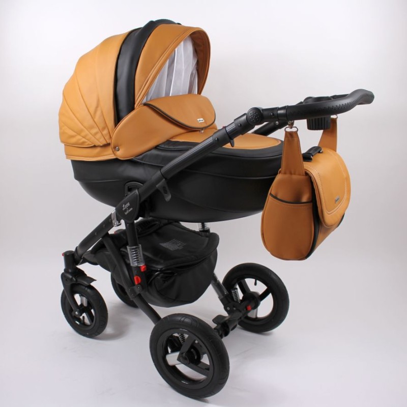 Carucior copii 3 in 1 Lolibebe LOVE Black Caramel