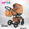 Carucior copii 3 in 1 Lolibebe LOVE Caramel