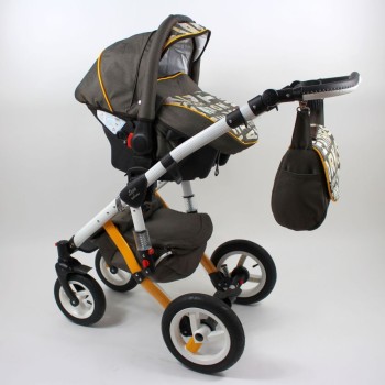 Carucior copii 3 in 1 LoliBebe Love City Brown