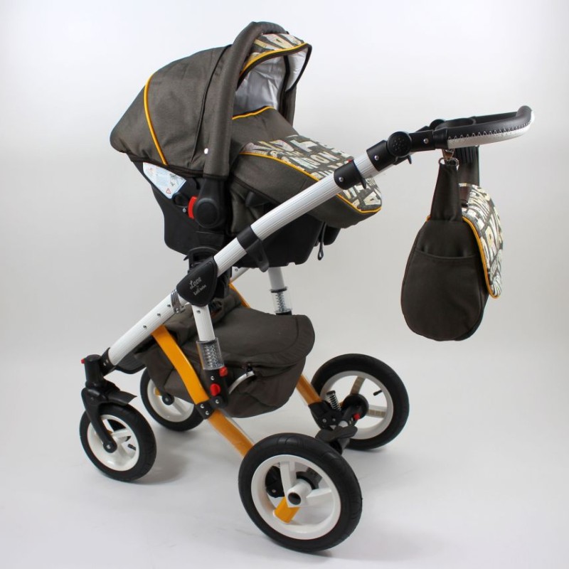 Carucior copii 3 in 1 LoliBebe Love City Brown