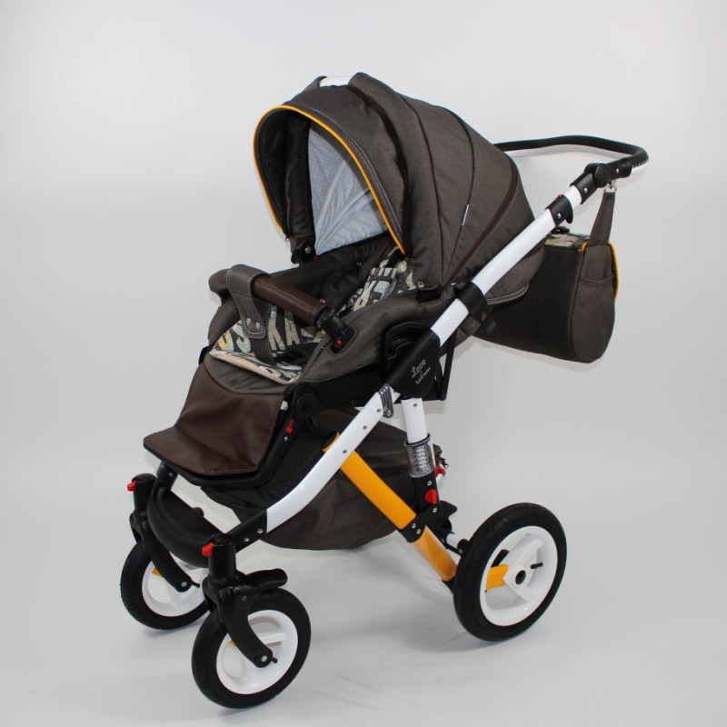 Carucior copii 3 in 1 LoliBebe Love City Brown
