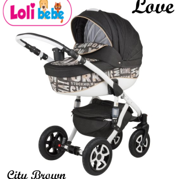 Carucior copii 3 in 1 LoliBebe Love City Brown