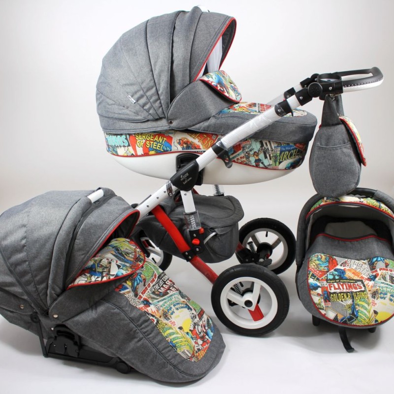 Carucior copii 3 in 1 LoliBebe Love Cosmics