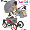 Carucior copii 3 in 1 LoliBebe Love Cosmics