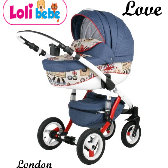 Carucior copii 3 in 1 Lolibebe LOVE London