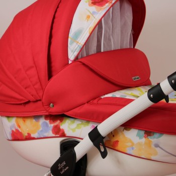 Carucior copii 3 in 1 Lolibebe LOVE Red Flowers