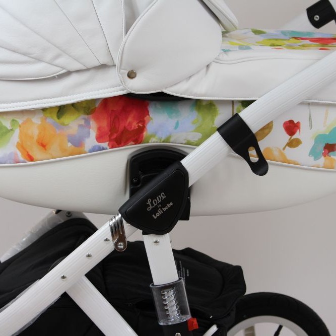 Carucior copii 3 in 1 Lolibebe LOVE White Magnolia
