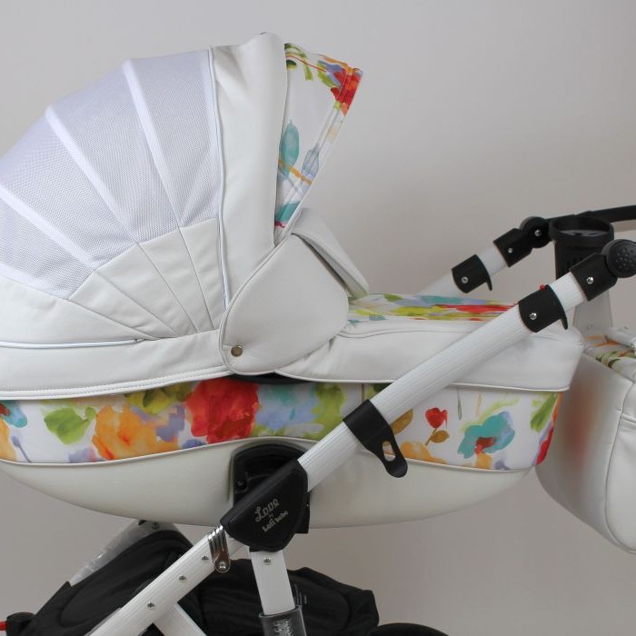 Carucior copii 3 in 1 Lolibebe LOVE White Magnolia