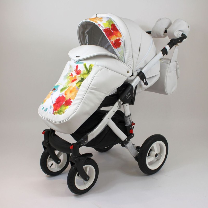 Carucior copii 3 in 1 Lolibebe LOVE White Magnolia