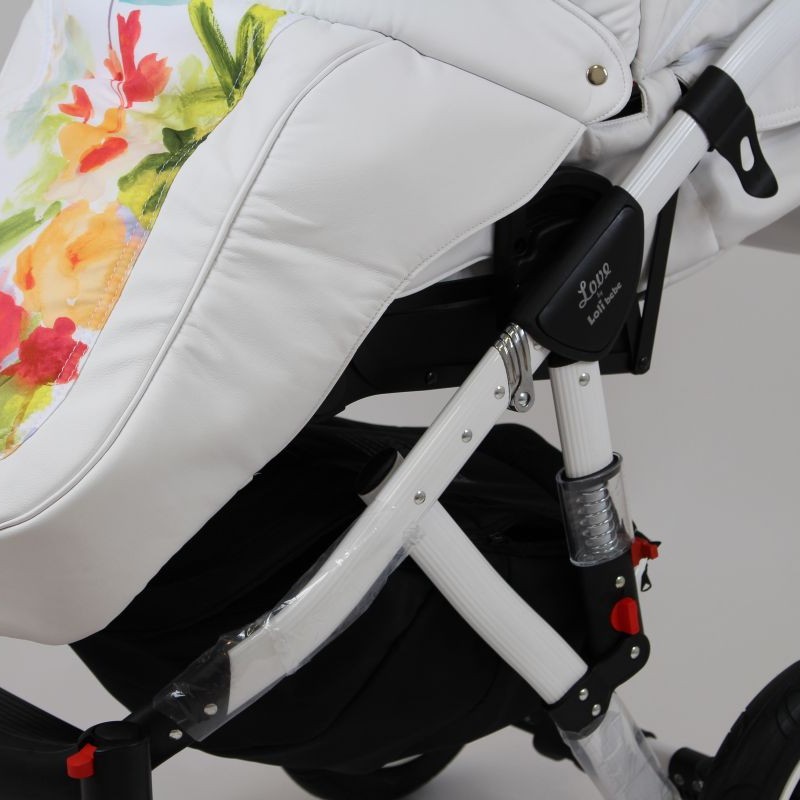 Carucior copii 3 in 1 Lolibebe LOVE White Magnolia