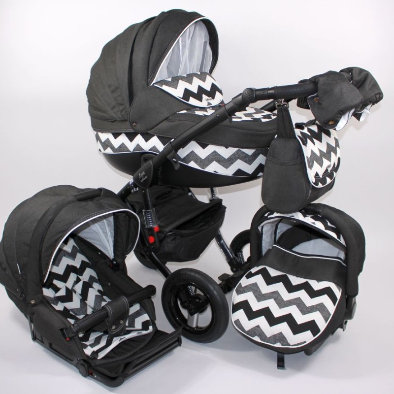 Carucior copii 3 in 1 LoliBebe Love Zig Zag
