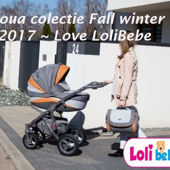 Carucior copii 3 in 1 Lolibebe LOVE Fall Winter Beige Grey