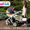 Carucior copii 3 in 1 Lolibebe LOVE Fall Winter Bluemarin