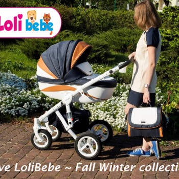 Carucior copii 3 in 1 Lolibebe LOVE Fall Winter Bluemarin