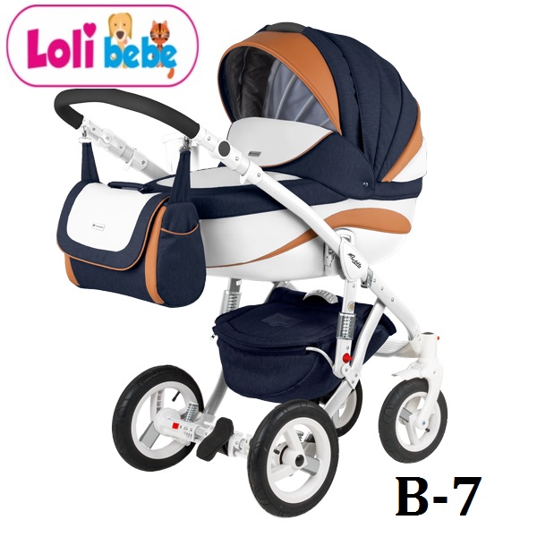 Carucior copii 3 in 1 Lolibebe LOVE Fall Winter Bluemarin