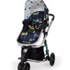 Carucior copii 4 in 1 Cosatto Giggle Wilderness Ink cu baza isofix