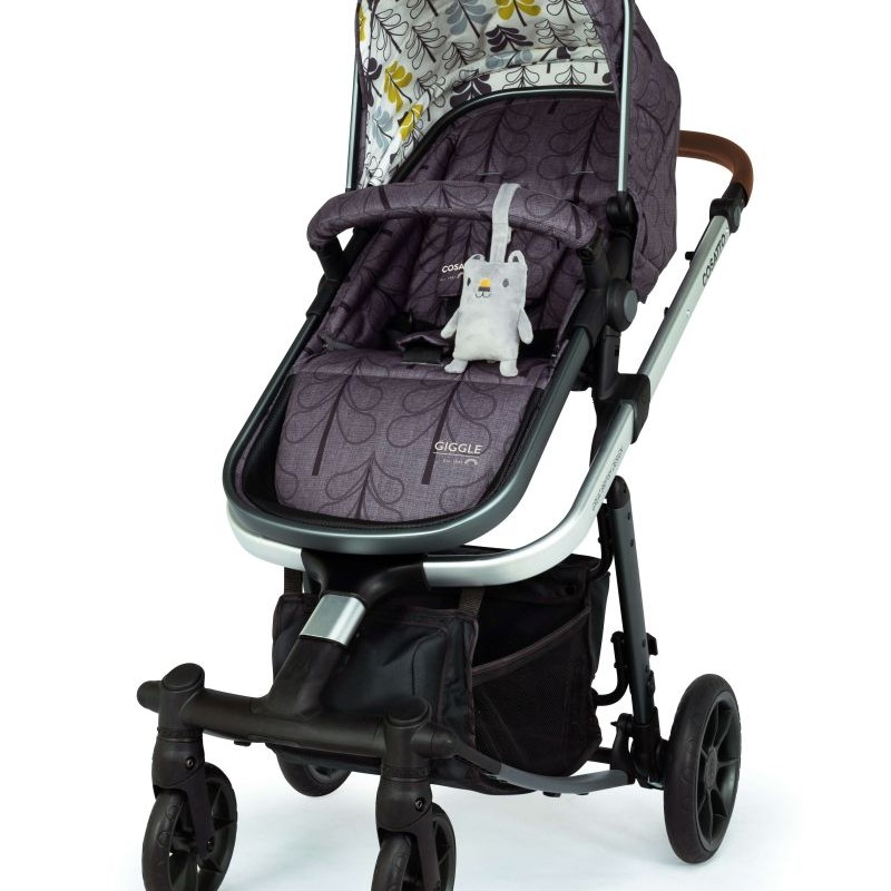 Carucior copii 4 in 1 Cosatto Giggle Quad Fika Forest cu accesorii CADOU