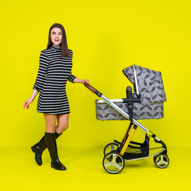 Carucior copii 4 in 1 Cosatto Giggle 3 Seedling PACHET cu accesorii CADOU