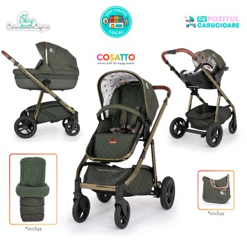 Carucior 3 in 1 Cosatto Wow Continental Bureau Pachet Extra
