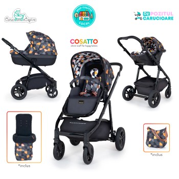 Carucior 3 in 1 Cosatto Wow Continental Debut Pachet Extra